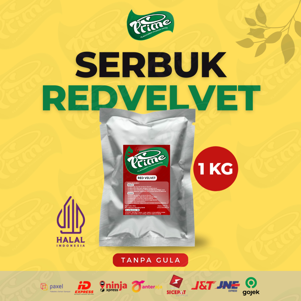 

Powder Prime RAsa Redvelvet / Bubuk Minuman Tanpa Gula 1 kg - REDVELVET