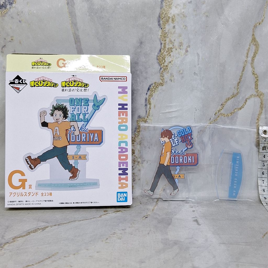 My Hero Academia Shoto Todoroki Acrylic Stand Akrilik Ichiban Kuji G Prize School Festival 8 cm