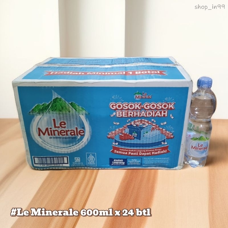 

Le Minerale air minum kemasan per box