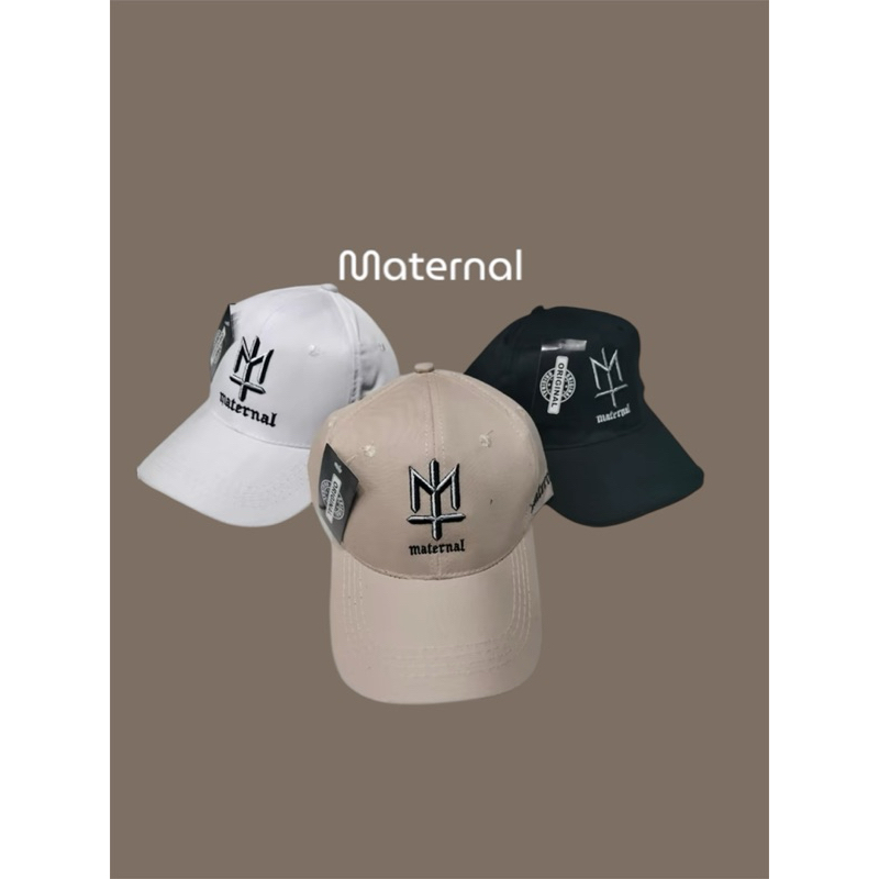 Topi Bisbol pria Wanita Logo Maternal-Topi Distro Maternal Unisex