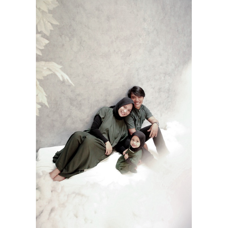 preloved baju couple keluarga baju lebaran kaftan set couple