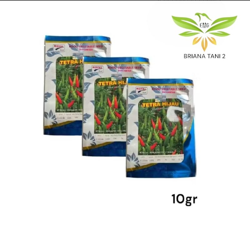 Tetra HIjau 10gr Benih Cabe Rawit Royal Seed Genie Bara