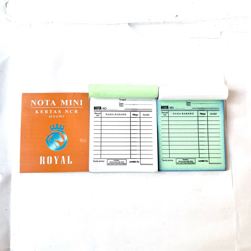 

(5 Buku) Nota Kontan 2 Ply Mini Uk.9x10,5cm Nota Mini 2 Ply NCR isi 25 Set 50 Lembar