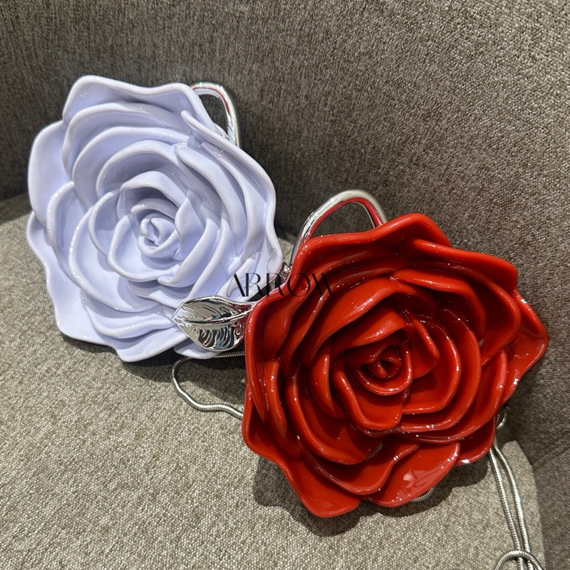 ROSE Mini Clutch - Marble White [Clutch Bag / Party Bag / Tas Pesta]