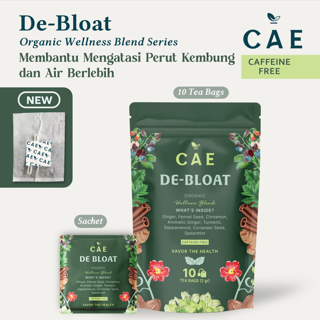 

DE BLOAT | Herbal Tea Blend Spearmint Ginger Fennel Seed Cinnamon Aromatic Ginger Turmeric Sappanwood Coriander Premium