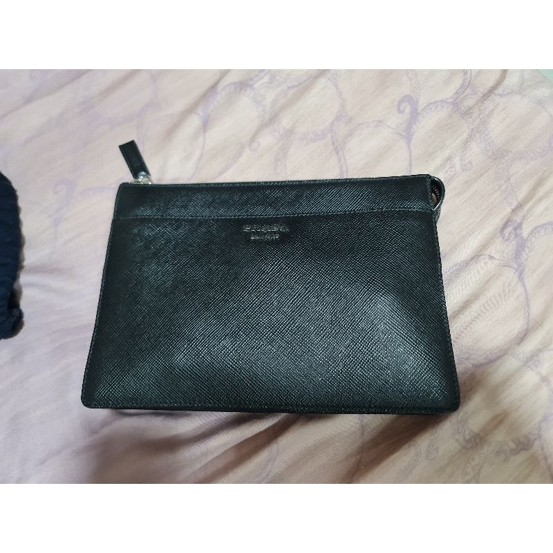 Clutch Handbag dompet Prada Saffiano Pria cowo man