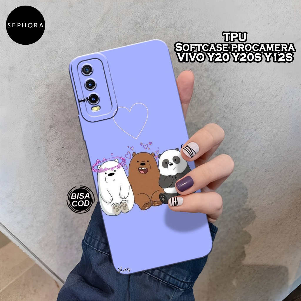 Case VIVO Y20/Y20S/Y12S/Y12A Terbaru - Fashion Case Bear - Softcase VIVO Y20/Y20S/Y12S/Y12A - Case P