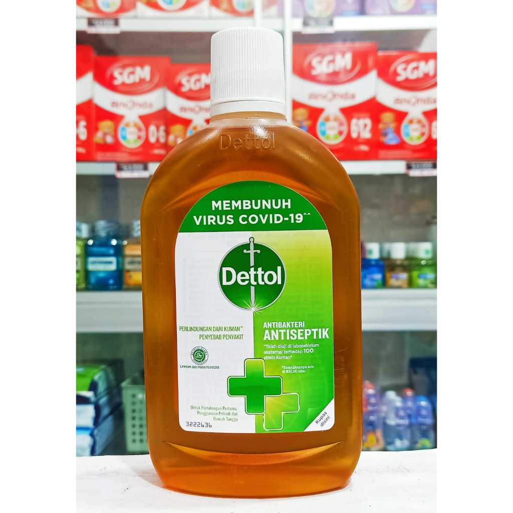 Dettol Cair Antiseptik 𝟒𝟗𝟓𝐌𝐋 - Cairan Antiseptik Pembersih