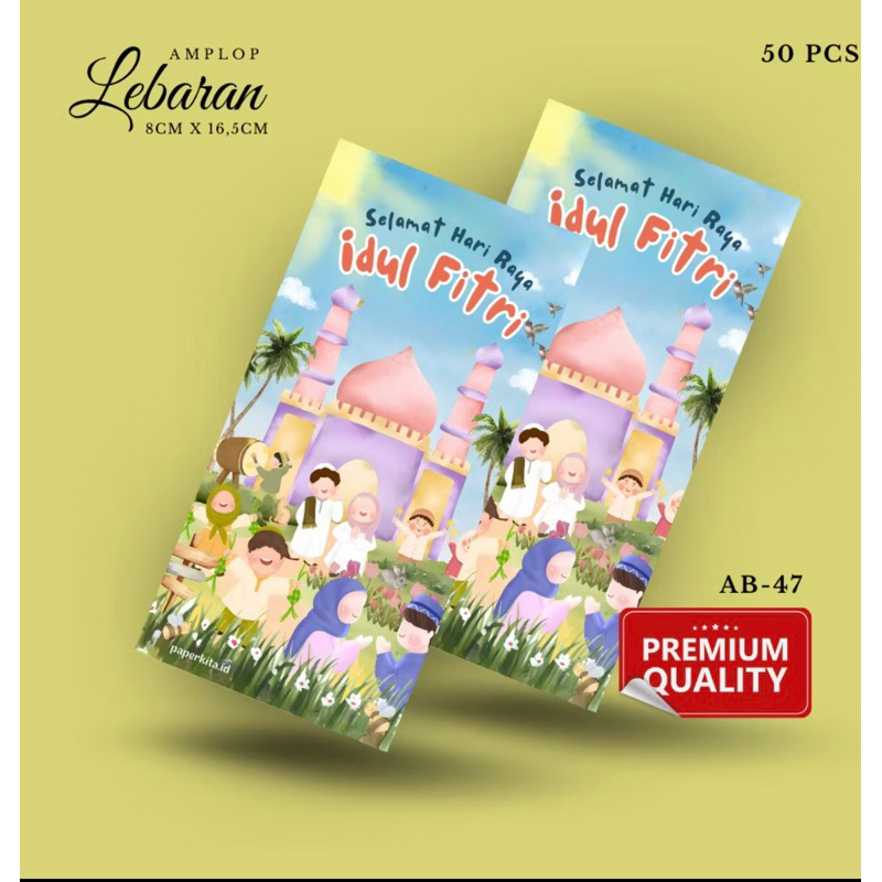 

Amplop lebaran panjang premium tebal isi 50 pcs