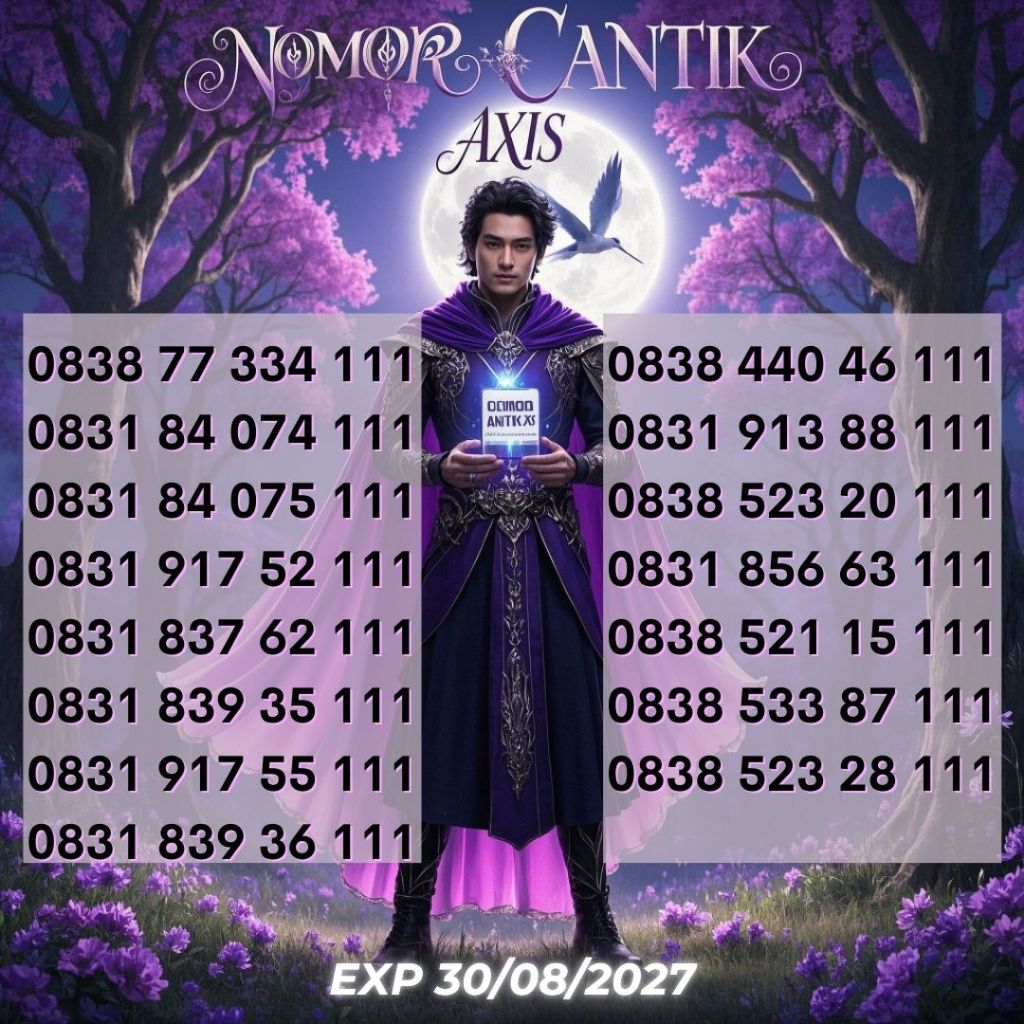 Nomor Cantik Axis Reguler Seri TRIPLE 111 Harga 30ribu