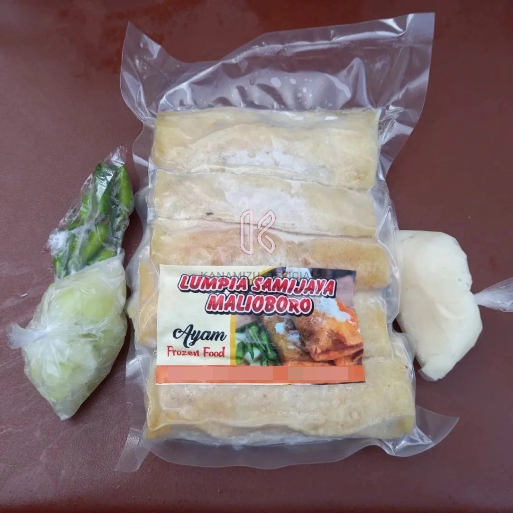 

Lumpia Samijaya Malioboro Frozen Sayur & Ayam Isi 5 Pcs + Pelengkap Bawang & Cabai, Oleh-Oleh Jogja