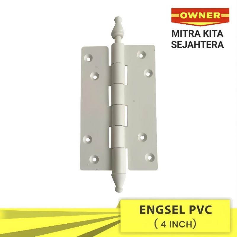 ENGSEL PINTU PLASTIK PVC PUTIH KAMAR MANDI OWNER / ENGSEL PVC PINTU KAMAR MANDI OWNER / ENGSEL PLAST