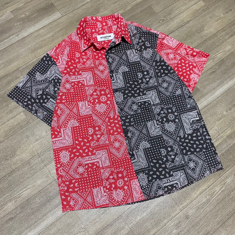 ATTENTION PAISLEY SHORT SLEEVE SHIRT