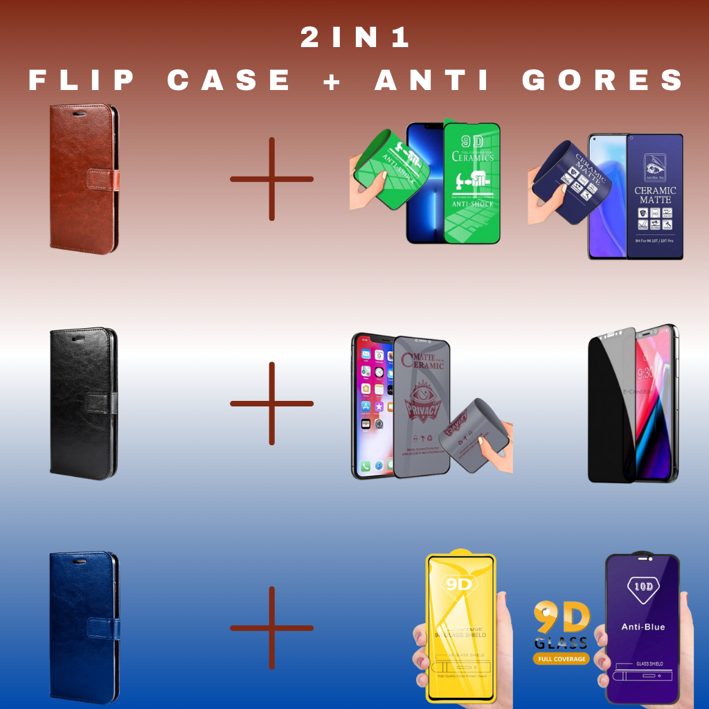 [ SAMSUNG A03 / A03S / A03 CORE / A04 ] VISEAON GENUINE LEATHER CASE FLIP STAND COVER CASING DOMPET 