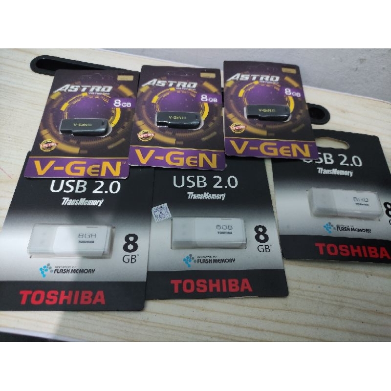 Flashdisk toshiba ori 8 GB, Flashdisk V-Gen ori 8 GB