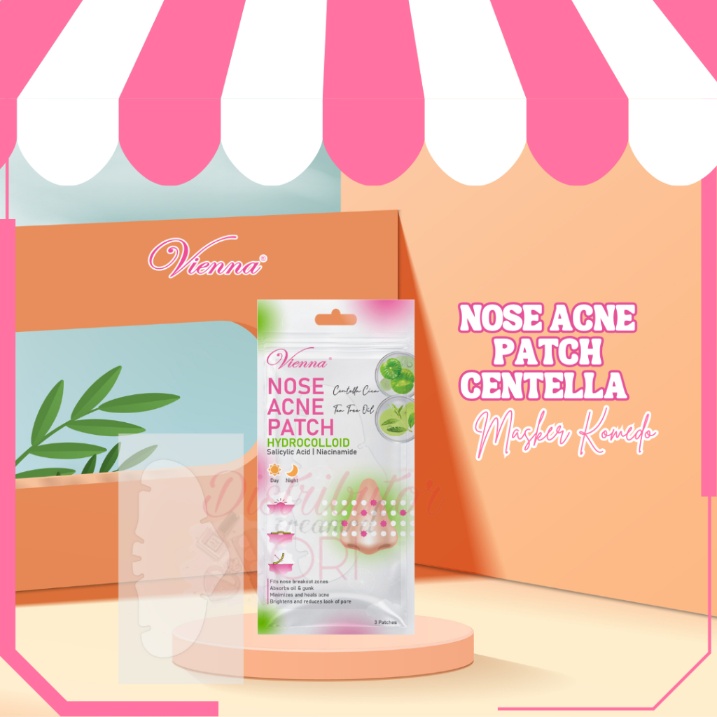 VIENNA NOSE ACNE PATCH CENTELLA / MASKER KOMEDO VIENNA