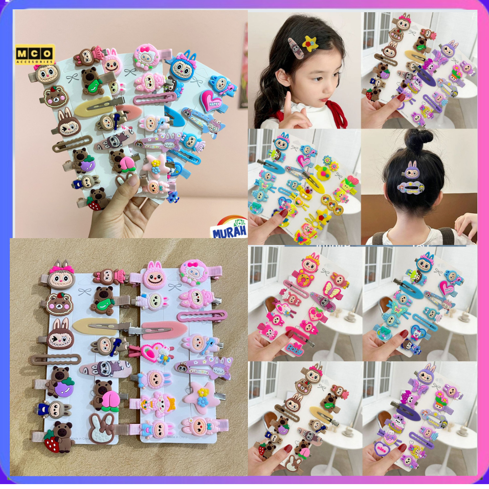 14PCS / SET JEPITAN RAMBUT ANAK KOREA / JEPIT RAMBUT LUCU / JEPITAN RAMBUT KOREA