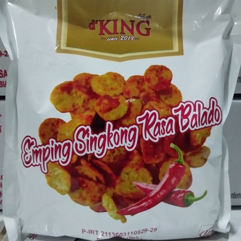 

Dking Kripik Emping Singkong Rasa Balado 200 Gram