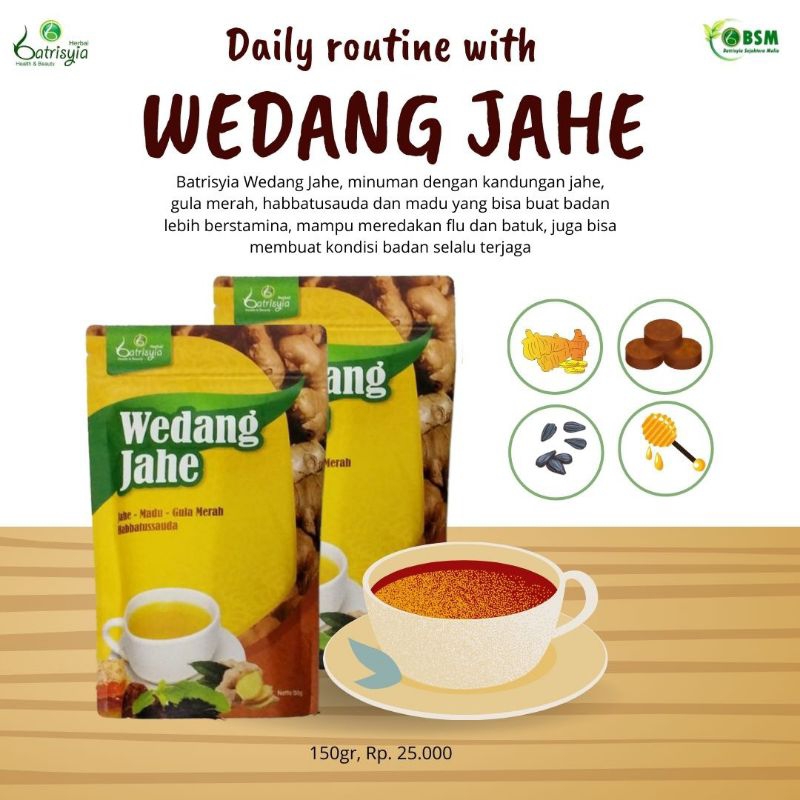 

Batrisyia Wedang Jahe mengatasi batuk dan flu