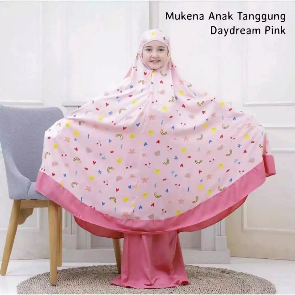 MUKENA ANAK MUKENA MOTIF RENDAH ANAK USIA 5-15  TAHUN MUKENA DAYDREAM TANGGUNG