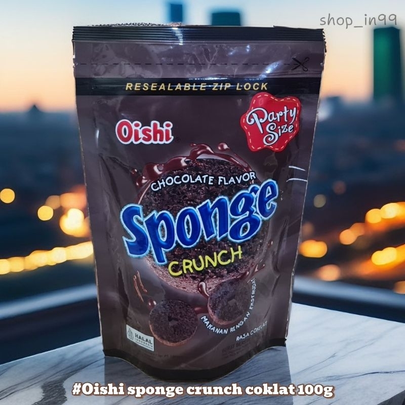 

Oisihi Sponge crunch coklat 100g