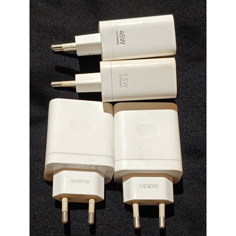 Batok/Adaptor Charger Oppo Supervooc 33W,45W Original Bawaan Hp 100%