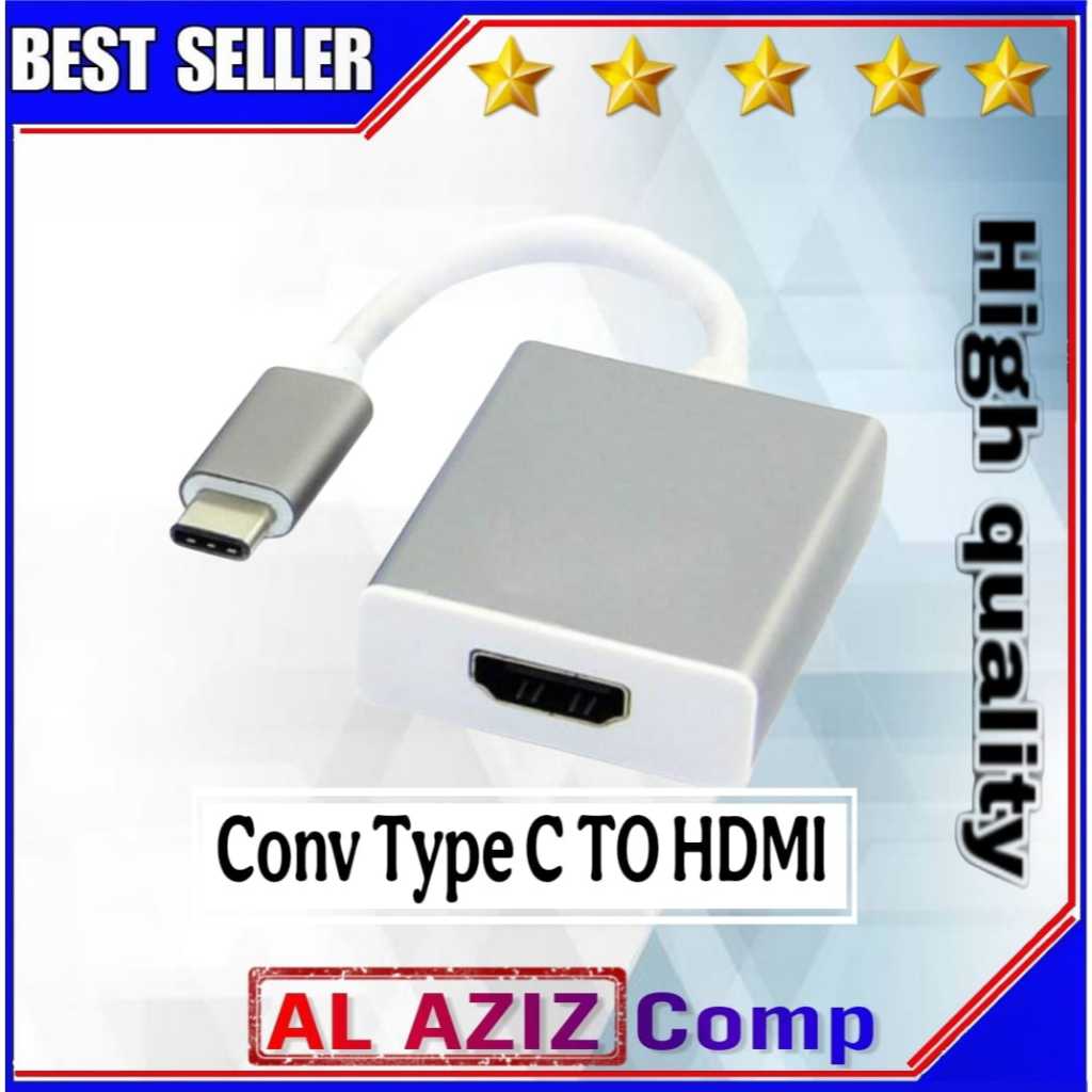 TYPE C TO HDMI | CONVERTER ADAPTER TIPE C TO HDMI | TYPE C MALE TO HDMI FEMALE