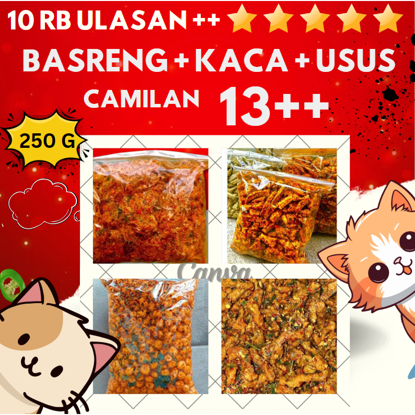 

Basreng pedas extra daun jeruk isi 250 gram