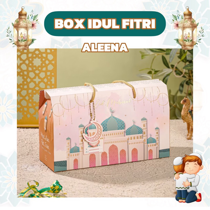 

ALEENA | Box Hampers Idul Fitri Toples Tabung Jar Kotak Gift Packaging Kue Kering Lebaran Eid Mubarak