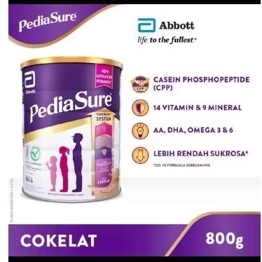 

BARU!! PEDIASURE PEPTIGRO 800Gr, Rasa Coklat (KEMASAN BARU)