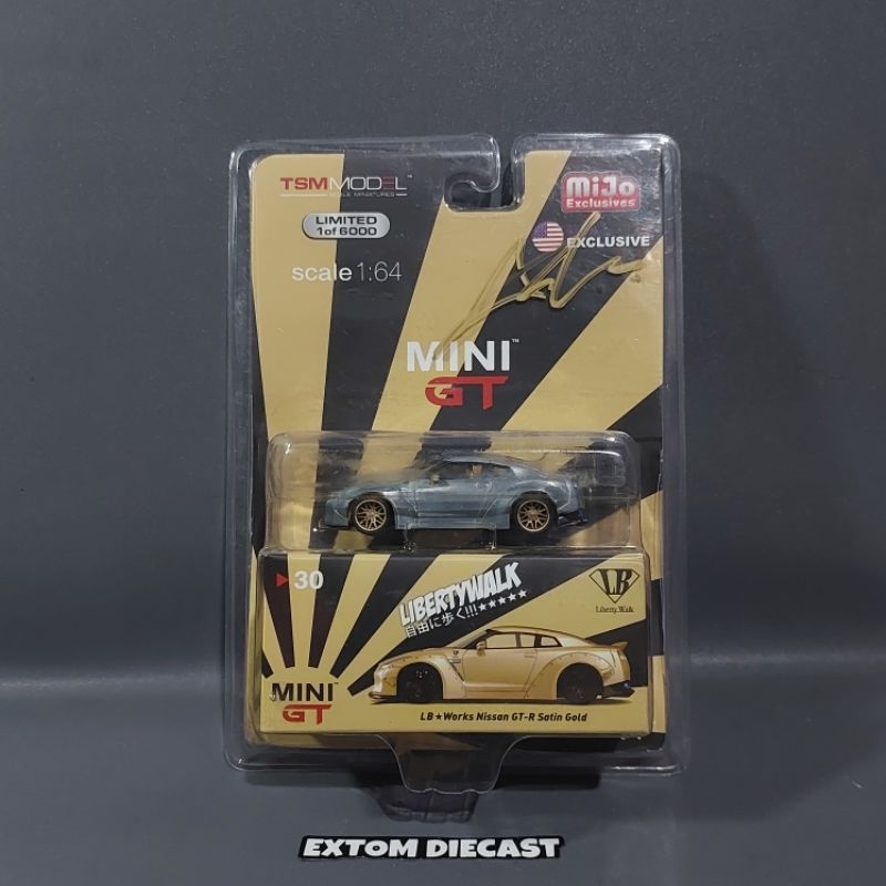 Mini GT 30 Nissan Skyline R35 LBWK Satin Gold Chase