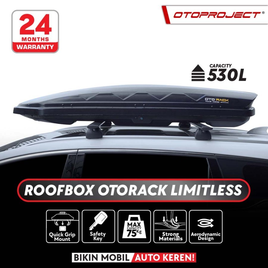 Roof Box / Roofbox Tipe Limitless Series 650 L Otorack