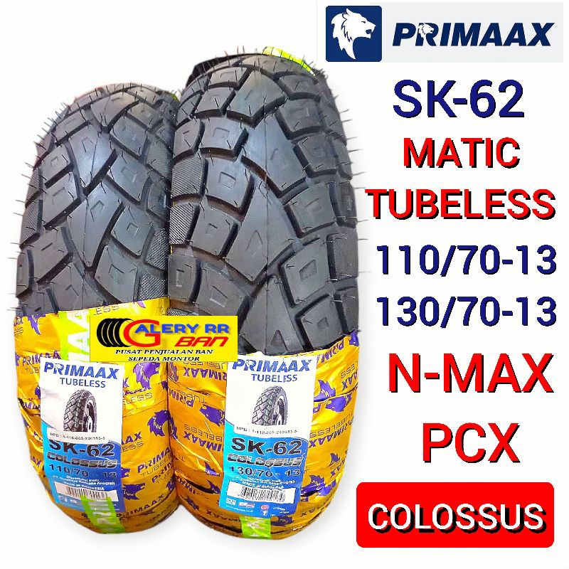Ban Nmax Pcx 110/70-13 Ban 130/70-13 Ban Primaax Sk-62 110/70-13 ban metic 130/70-13 ban primax 130/