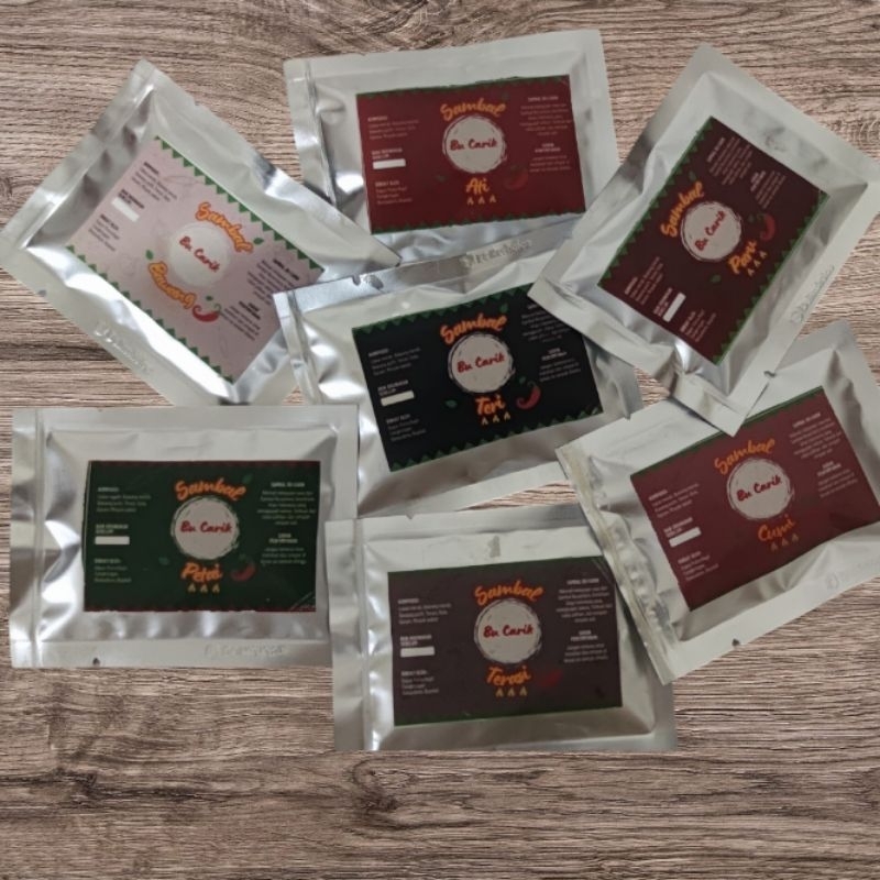 

sambal kemasan 8 varian