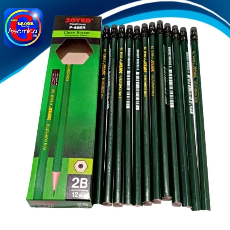 

Pensil 2B Joyko P-88 ER Ada hapusan 12pcs