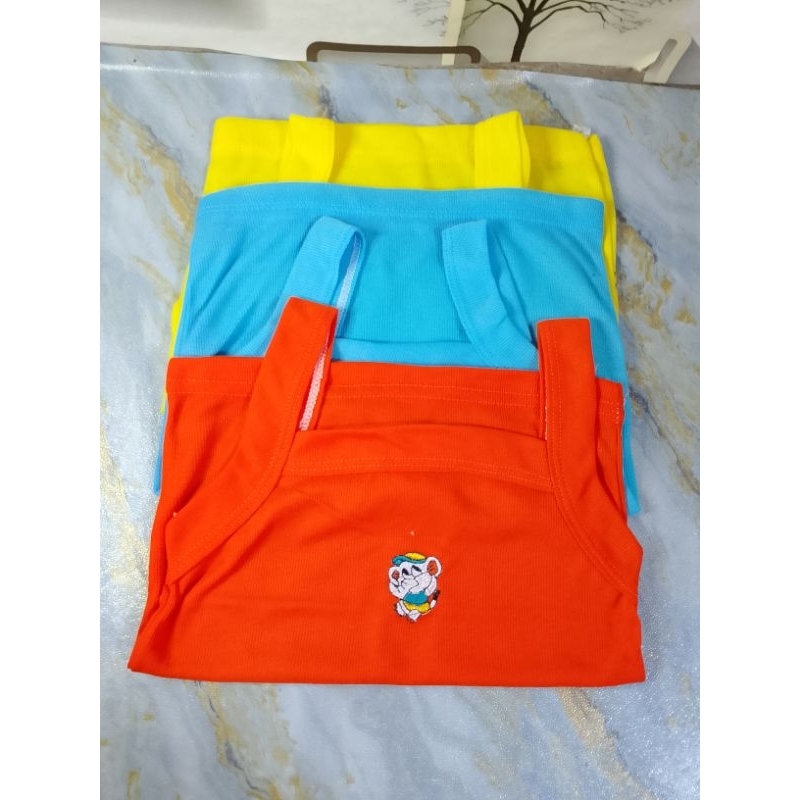 1 lusin kaos dalam anak warna