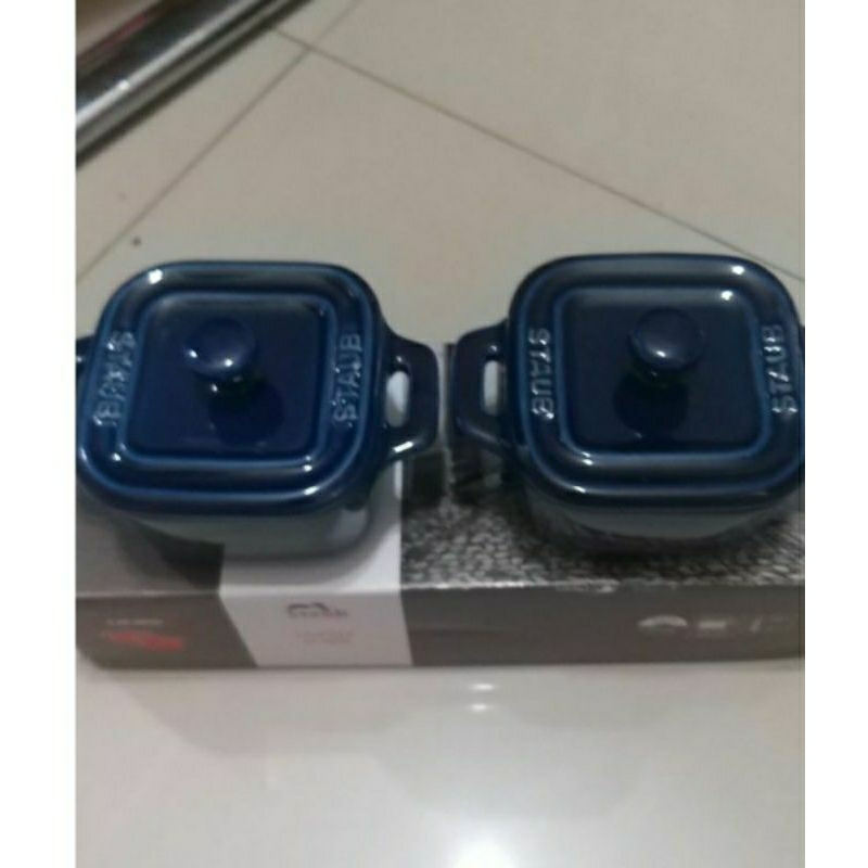 staub cocotte mini xs blue