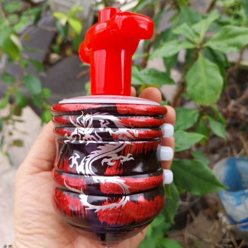 Mainan Gangsing Naga nyala muter musik/FREE 1TOY RANDOM