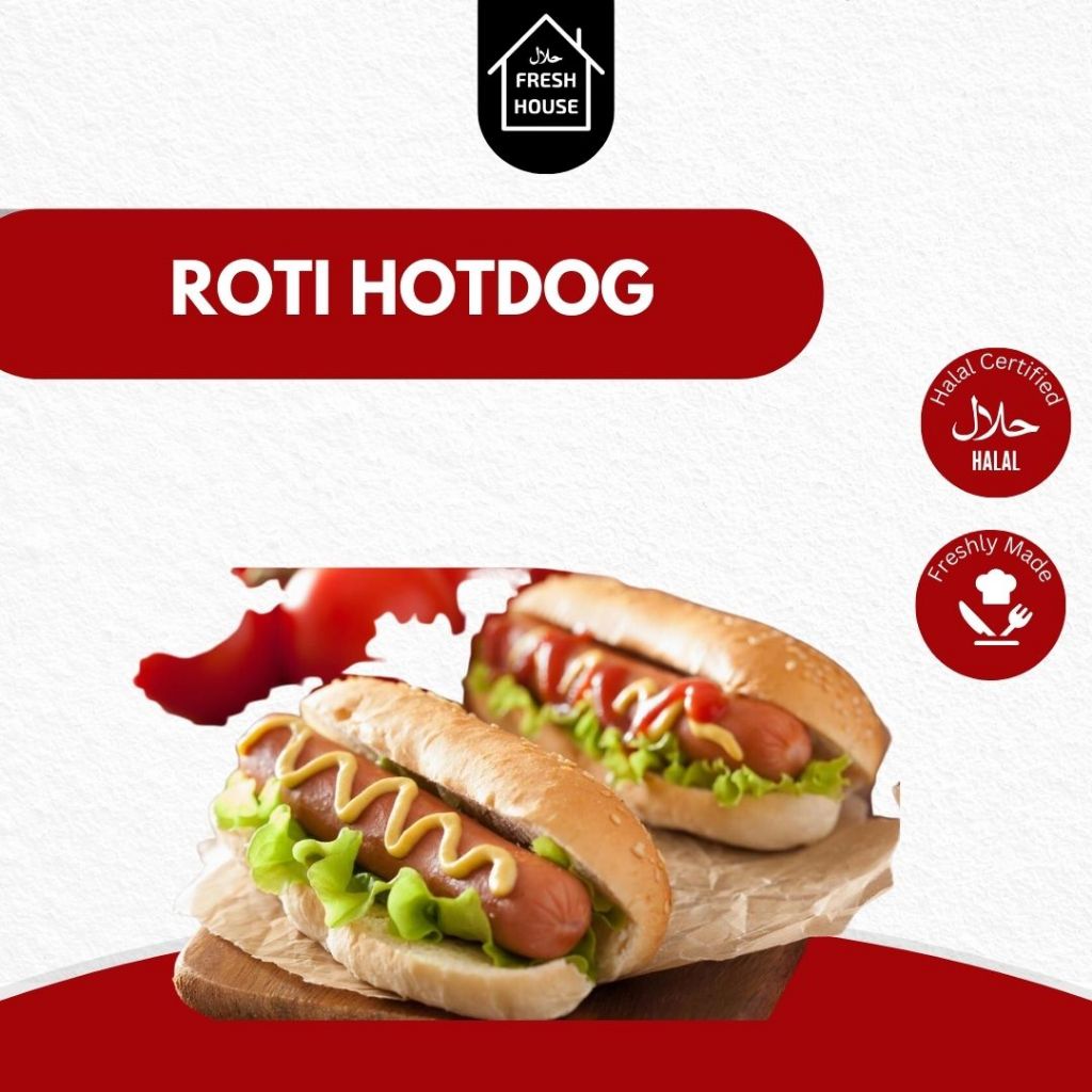 

ROTI HOTDOG / HOTDOG BUN/ HOT DOG PLAIN ROLLS / BERNARDI