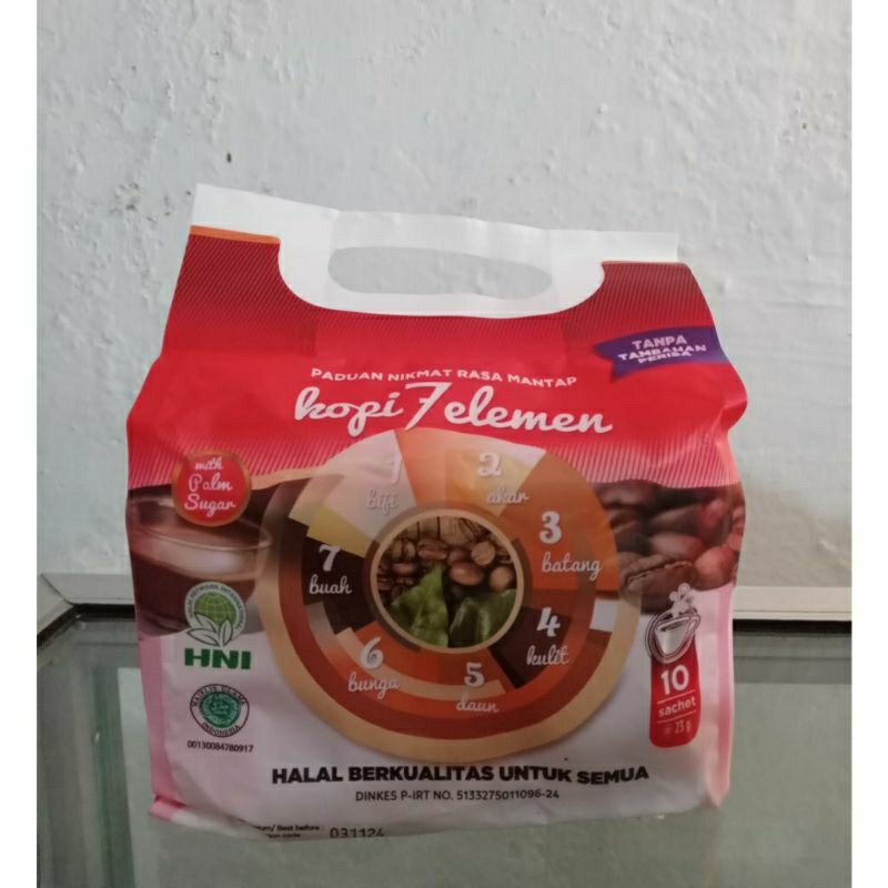 

kopi 7 elemen atau sevel 1 pack isi 10 sachet