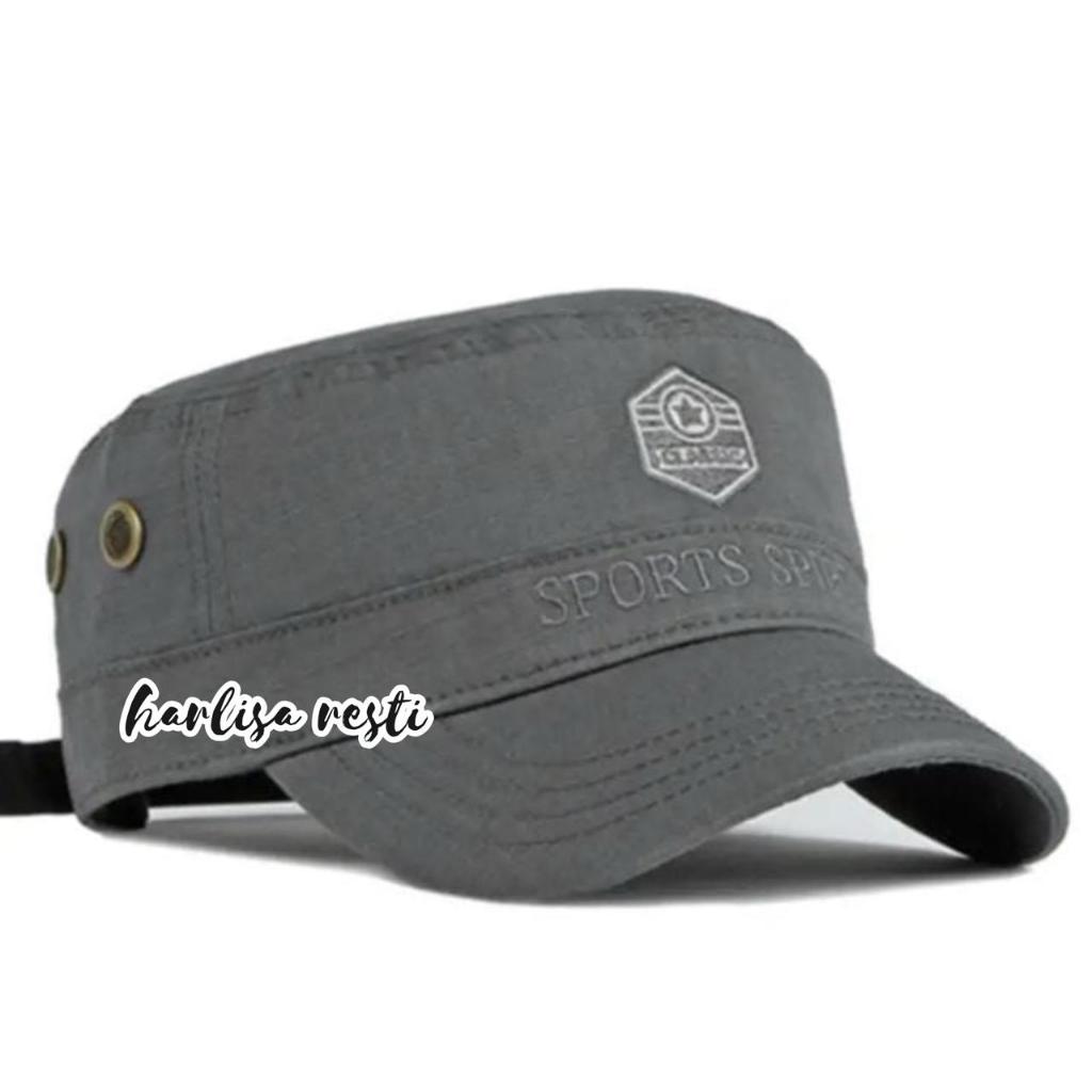 Topi Komando Militer USA Cotton Rapel Pria Wanita Model Terlaris Korea