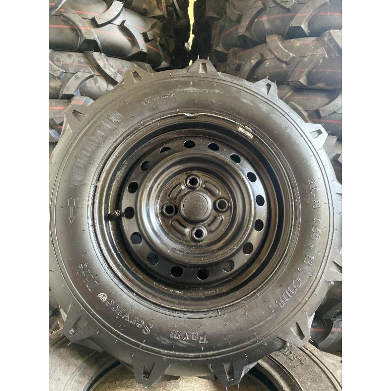 Ban Traktor Ring 13 5.50 + Velg + Ban Dalam