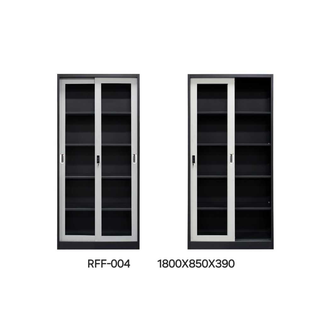 LEMARI ARSIP BESI / LEMARI HIAS SERBAGUNA / LEMARI BUKU LEMARI KACA BESI SERBAGUNA FULL KUNCI