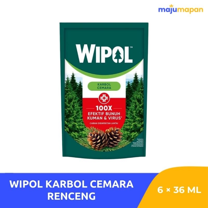 Wipol Karbol Cemara Renceng 6×36ml