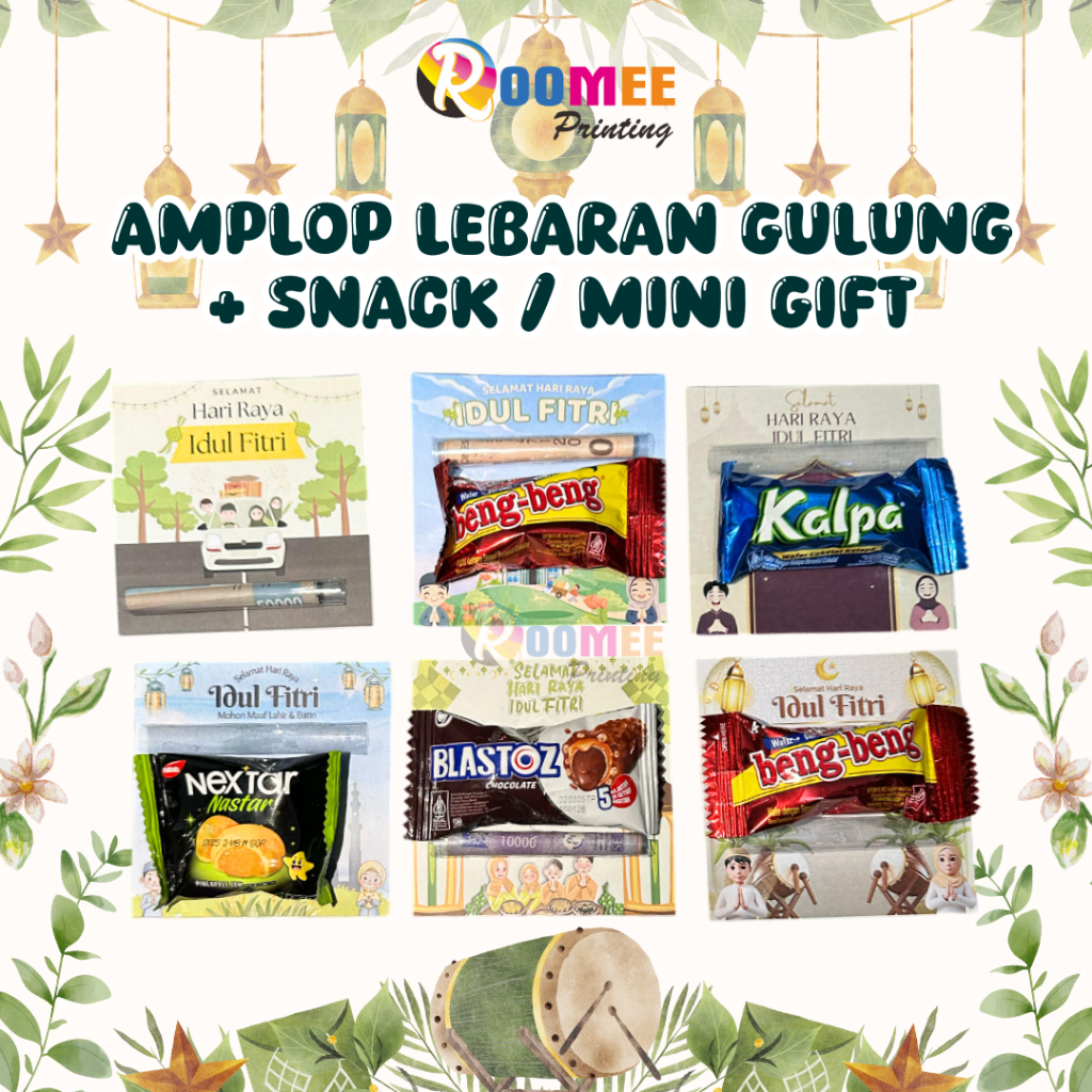 

AMPLOP LEBARAN SEDOTAN UANG + SNACK / MINI GIFT LEBARAN / AMPLOP LEBARAN GULUNG / AMPLOP LEBARAN SEDOTAN