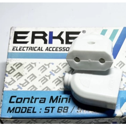 (ES) E730 Kontra Steker Gepeng Erke / Contra Mini Cip Erke ST 380 Putih SNI Original