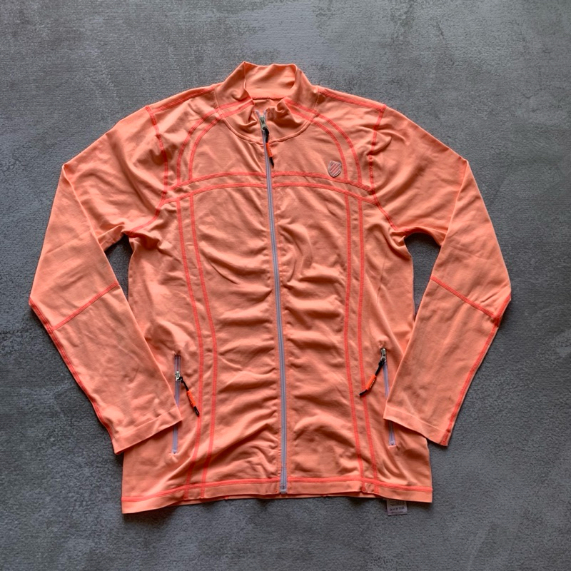 tracktop tracksuit running by kswiss nagitha peach mewah anggun