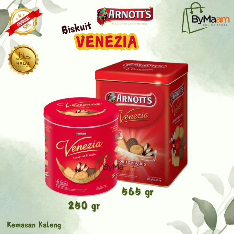 

Biskuit ARNOTT'S VENEZIA Assorted Biscuits Kaleng 250 gr