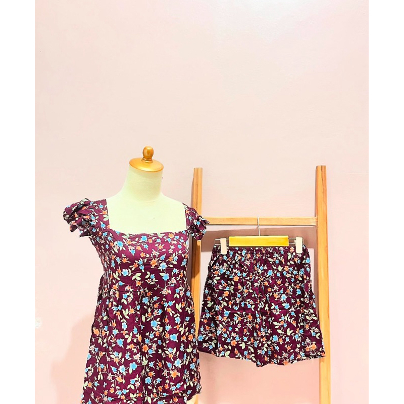 Baju Tidur Yukensi | Babydoll hotpants | Bajutidur murah Rayon