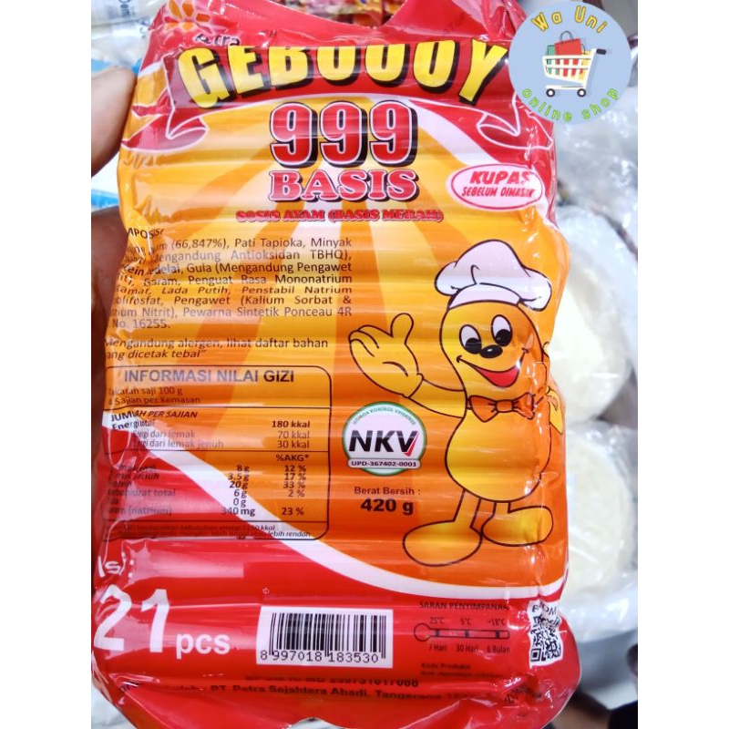 

COD sosis murah / geboooy 1 pack / bayar di tempat